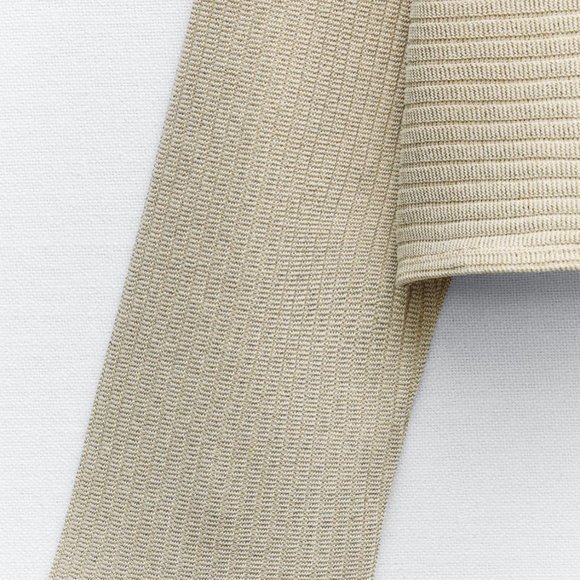 ZARA Women's Shiny Ribbed Sweater(Golden, US L /EUR L) - Picture 7 of 10